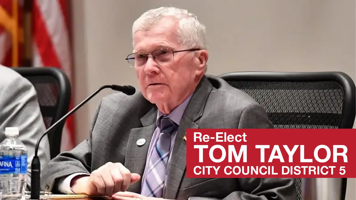 Tom Taylor during a city council meeting speaking out!